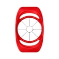 thumbnail image 3 of Stainless Steel Apple Slicer and Corer, 8-Blade Heavy Duty Fruit Cutter and Divider with Ergonomic Non-Slip Handles (Red), 3 of 4