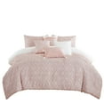 thumbnail image 2 of HGMart 7 Piece Bedding Luxury Embroidery Comforter Set - Queen Size - Pink, 2 of 8
