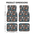 thumbnail image 2 of Sikiie Coffee Lover Print Car Foot Mat Set of 4 Pieces Basics Universal Fit Rubber Carpet Floor Mats For Car SUV Van & Truck, 26.8"L x 17.3"W (Front), 13"L x 17.3"W(Rear), 2 of 6