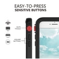 thumbnail image 4 of BELTRON aquaLife iPhone 6 Plus/iPhone 6S Plus Waterproof, Shock & Drop Proof, Dirt Proof, Heavy Duty Case IP68 Rated, MIL-STD-810G Certified Features: 360 Watertight Sealed Design Black/Red, 4 of 8