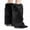 Black, variant on Yesbay 1 Pair Faux Fur Leg Warmers for Women Plush Soft Boot Cuff Sleeves Fluffy Furry Leg Sleeve