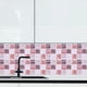 thumbnail image 3 of EeaseMX 18 pegatinas de imitación de azulejo con diseño de empalme, autoadhesivas, para pared, para cocina y baño, en beige y marrón claro., 3 of 8