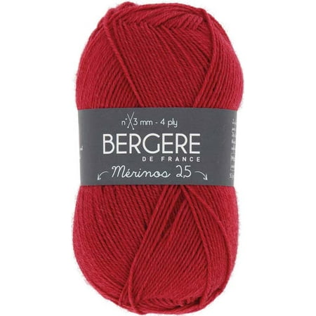 - Bergere De France Merinos 2.5 Yarn-Rouge Bebe