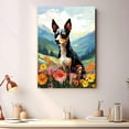 thumbnail image 2 of Toy Fox Terrier Dog Canvas Wall Art for Living Room, Funny Bathroom Wall Decor, Colorful Animal Painting Gift for Kid Teen Men, 2 of 4