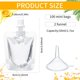thumbnail image 2 of 100 bolsas de plástico para bebidas desechables, bolsas de jugo transparentes, salsa a prueba de fugas, bolsas con exprimidor para viajes (48 ml), 2 of 5