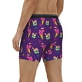 thumbnail image 6 of Mens Underwear, Funny Ice Cream Print Purple Mens Underwear Boxer Briefs, Soft Breathable Underwear Long Leg For Men, 6 of 8