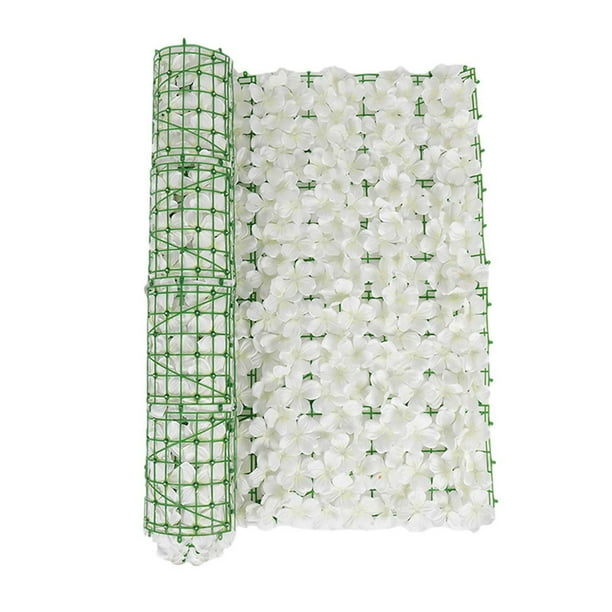 Artificial Flower Hedge,Ivy Faux Plant Wall Decorative Fences, Roll Flower Fence Vine Wall