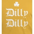 thumbnail image 4 of Old Glory Mens St. Patricks Day Dilly Dilly Shamrock Short Sleeve Graphic T Shirt, 4 of 5