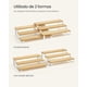 thumbnail image 3 of Estante para Especias, Juego de 2 Estantes de Armario, Especiero Extensible de 3 Niveles, Beige Natural y Blanco Nube MKCS016N02, 3 of 4