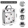 thumbnail image 3 of Chick Insulated Lunch Bag Box Women Reusable Lunch Tote Bag Waterproof Lunchbox Office Travel, 3 of 6