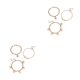 thumbnail image 4 of Tobilleras de moda Jumpingount 3 piezas joyería para pies multicolores, 4 of 6