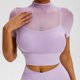 thumbnail image 1 of Cloud Hide-camisetas de manga corta para Yoga para mujer, camisetas sin mangas deportivas cortas para correr, camisetas de entrenamiento, ropa deportiva de secado rápido para Fitness, 1 of 5