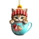 thumbnail image 2 of Uuiauoio 2024 Acrylic Christmas Pendant Ornament with Lanyard for Tree Car Home Holiday Party Decor, 2 of 8