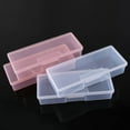 thumbnail image 4 of nail art equipment container buffer grinding files organizer transparent nail manicure tools case plastic nail tools box, 4 of 10