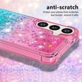 thumbnail image 2 of Case for FOXDOCK Samsung Galaxy A15 Glitter Zipper Wallet Case with Short Hand Strap, 2 of 5