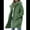 Bean Green, variant on Women'S Winter Single-Breasted Long Hooded Casual Windbreaker Jacket Bean Green XL