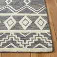 thumbnail image 3 of SAFAVIEH Abstract Torrey Geometric Wool Area Rug, Gray/Ivory, 5' x 8', 3 of 11