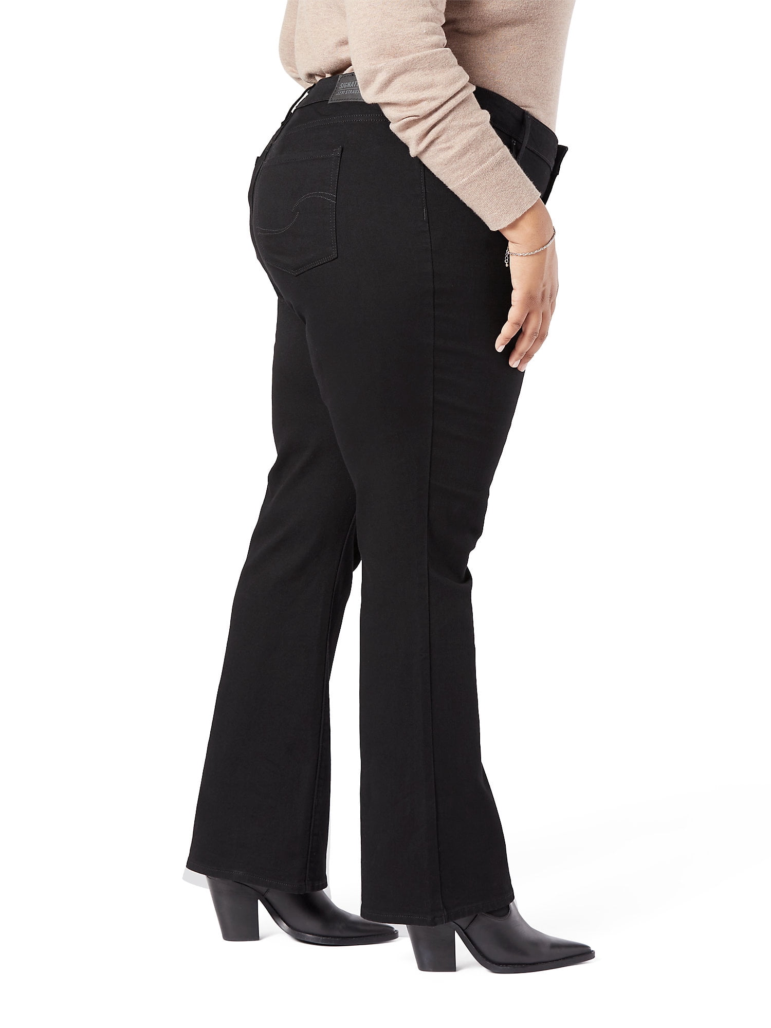 Levi Strauss Signature Women's and Women's Plus Mid Rise Bootcut Jeans