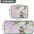 thumbnail image 2 of Spring Hummingbird Floral Kitchen Mat and Rug Set of 2 Pink Bird Cushioned Floor Mat Non Slip Washable Standing Desk Mats Anti Fatigue Doormat for Home Office Sink Laundry Hallway Entryway, 2 of 6