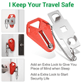 thumbnail image 2 of DOMETOUR 2PCS Portable Travel Door Lock for Hotel Rooms Apartment, Hotel Door Lock Door Safety Locks, 2 of 8