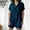 Navy, variant on Women's Utility Short Romper Summer Casual Button Down Oversize Overalls with Pocket Polos Collar Loose Workout Outfits, Army Green, S