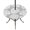 Ash Gray, Silver, Dove, variant on Round Outdoor Tablecloth with Umbrella Hole and Zipper, Summer Tropical Tablecloth with Elastic Waterproof, Monstera Leaves Botanical Mint Green Patio Table Covers for 31" - 35" Picnic Pool Tables
