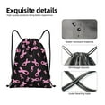 thumbnail image 4 of Fotbe Breast Cancer Awareness Bolsa Mochila con Cordón Estampada, Bolsa de Gimnasio Deportiva, Bolsa Cinch, Bolsa con Cordón para Hombres y Mujeres-Small, 4 of 6