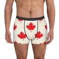 thumbnail image 1 of Balery Happy Canada Day Calzoncillos bóxer para hombre, ropa interior de algodón suave y transpirable con cinturilla de nailon-XX-Large, 1 of 5