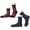 2-PK Purple/Navy, variant on 2-Pack Women's Fuzzy Slipper Socks Sherpa Lined, Non-Slip Grippers