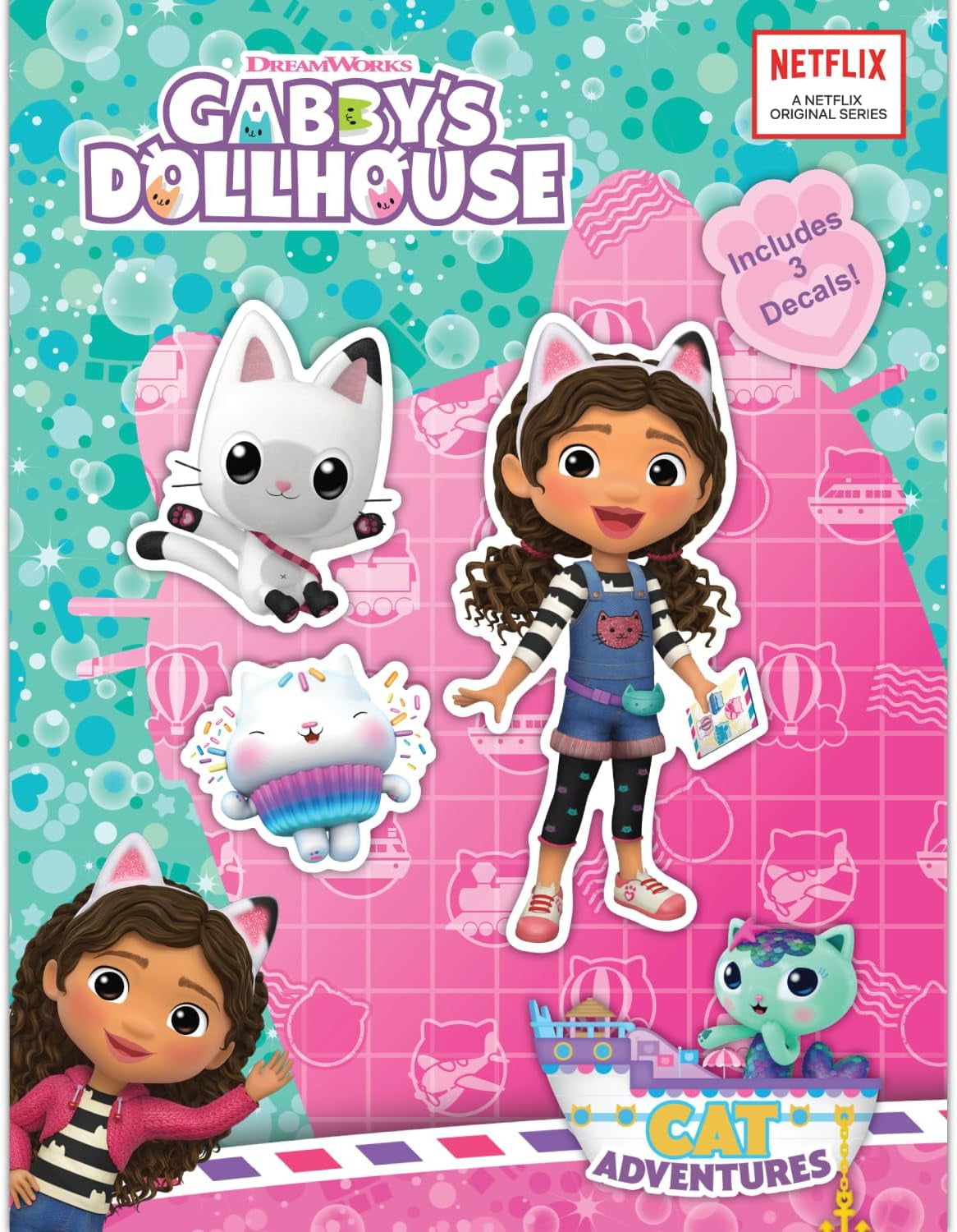 Gabby's Dollhouse Stickerbuch - Über 90 Wiederablösbare Sticker Für Kinder
