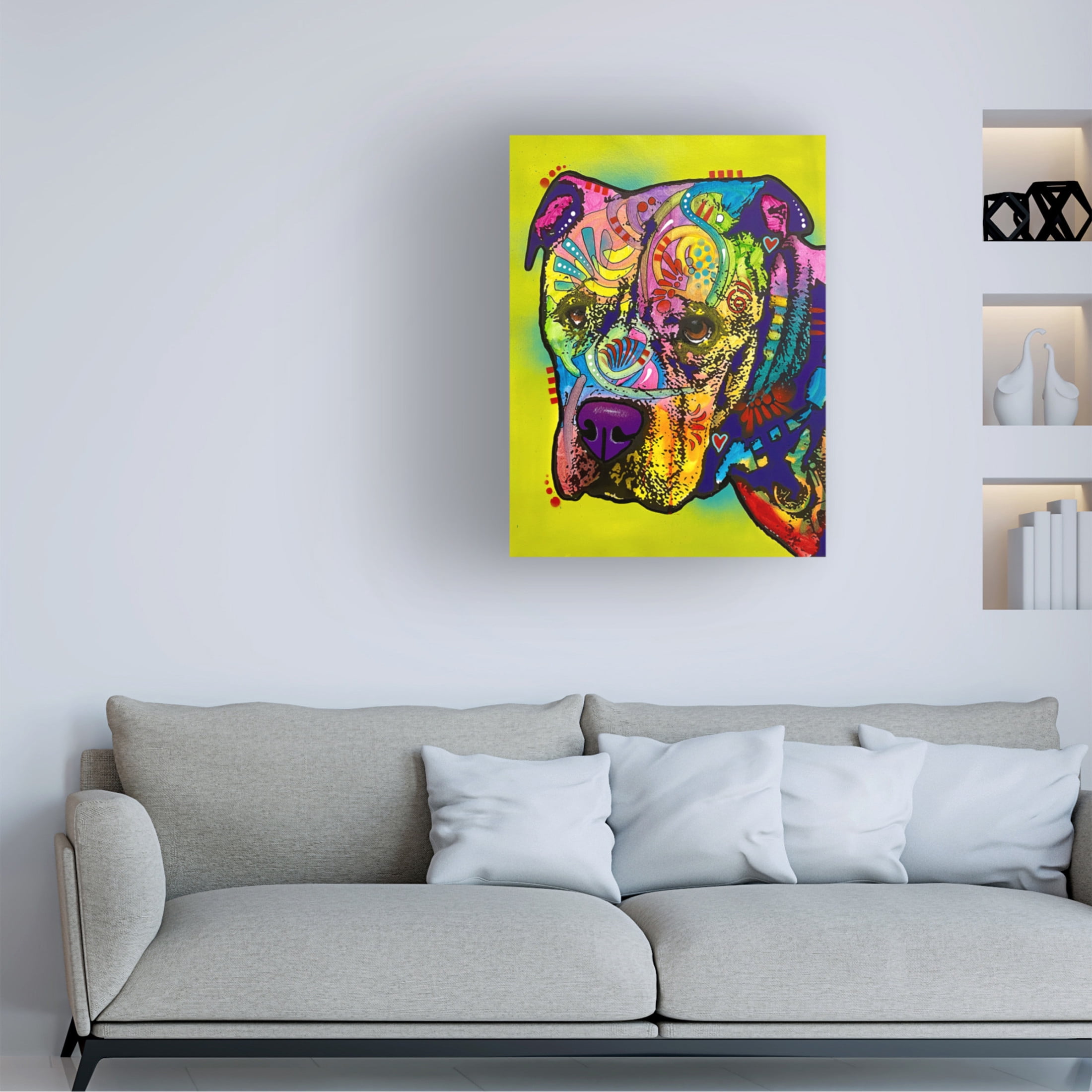 Canvas Wall Art - Dean Russo 'Please Repeat I Was Not Listening' Wall Art for Living Room, Bedroom, or Office Décor by Trademark Fine Art - 14 x 19 Inches