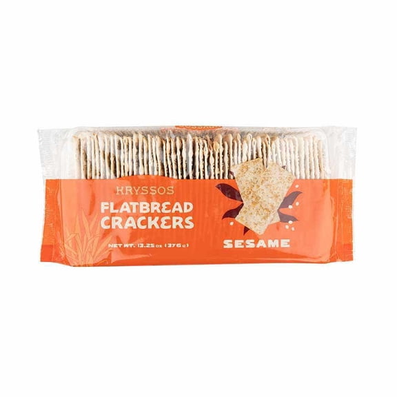 Kryssos  Sesame Flatbread Tray, 13.2 oz, 6 Pack