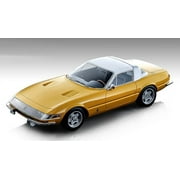 1969 Ferrari 365 GTB/4 Daytona Coupe Speciale Gloss Ferrari Yellow w/White Top Ltd Ed 70 pcs 1/18 Model Car Tecnomodel