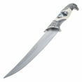 thumbnail image 2 of Collectible 13.5" White Eagle Etched Bowie Knife with Sheath, 2 of 6