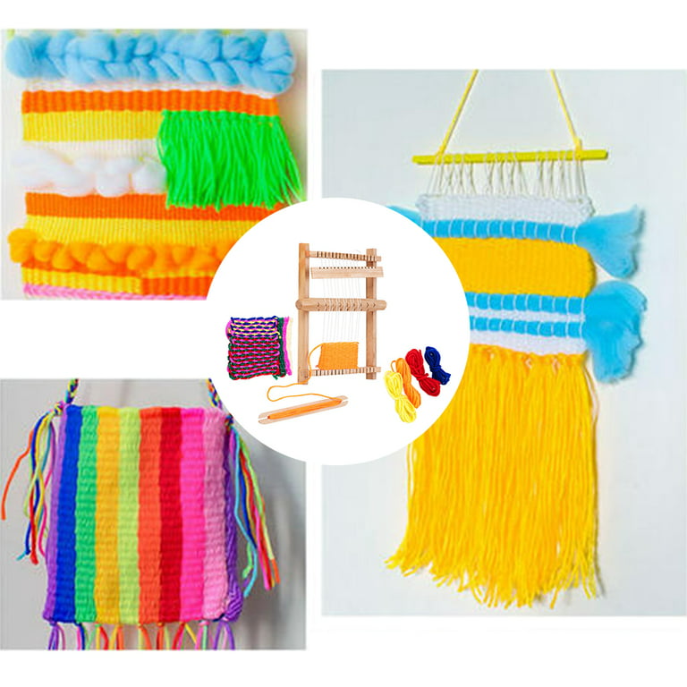 Julam Small Loom Adjustable Hand Weaving Knitting Loom Kits For Adults  Beginners Kids Blanket Loom Frame Woven Set Weaving Kit For Beginners And  Children 20*15cm efficiently 