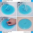 thumbnail image 4 of 2 Pack Tub Stopper, 6 inches Large Drain Stopper, Silicone Bathtub Stoppers Flat Bathtub Drain Cover Hair Stopper Suction Bathtub Plug for Kitchen and Laundry, 4 of 11