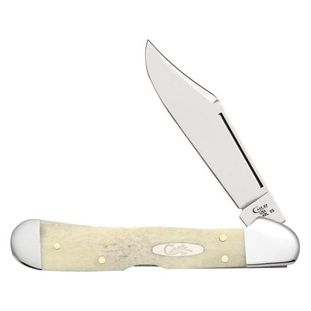 WR XX Pocket Knife Natural Bone Copperlock Item #22724 - (61549L SS) - Length Closed: 4 1/4 Inches