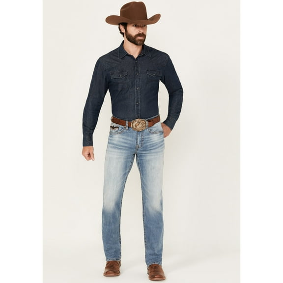 Cody James Men's Fire Water Wash Jackson Slim Straight Stretch Denim Jeans - CJFA24J72-MDW 34W x 36L US