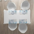 thumbnail image 4 of Ambesonne Winter Place Mats Set of 4, Hello Winter Words Snow, Standard Size, Blue Pale Pink White, 4 of 4