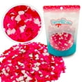 thumbnail image 3 of Made with Love | Pink Decorette Sprinkles with White Hearts | 4 oz Resealable Stand Up Bag | Valentine's Day Sprinkles | Topping for Decorating Baked Goods and Ice Cream, 3 of 5