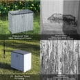 thumbnail image 5 of LOJIAWOWE Outdoor Storage Cabinet 37 CU.ft Resin Waterproof UV-Resistant for Patio,Poolside & Indoor,Gray, 5 of 6