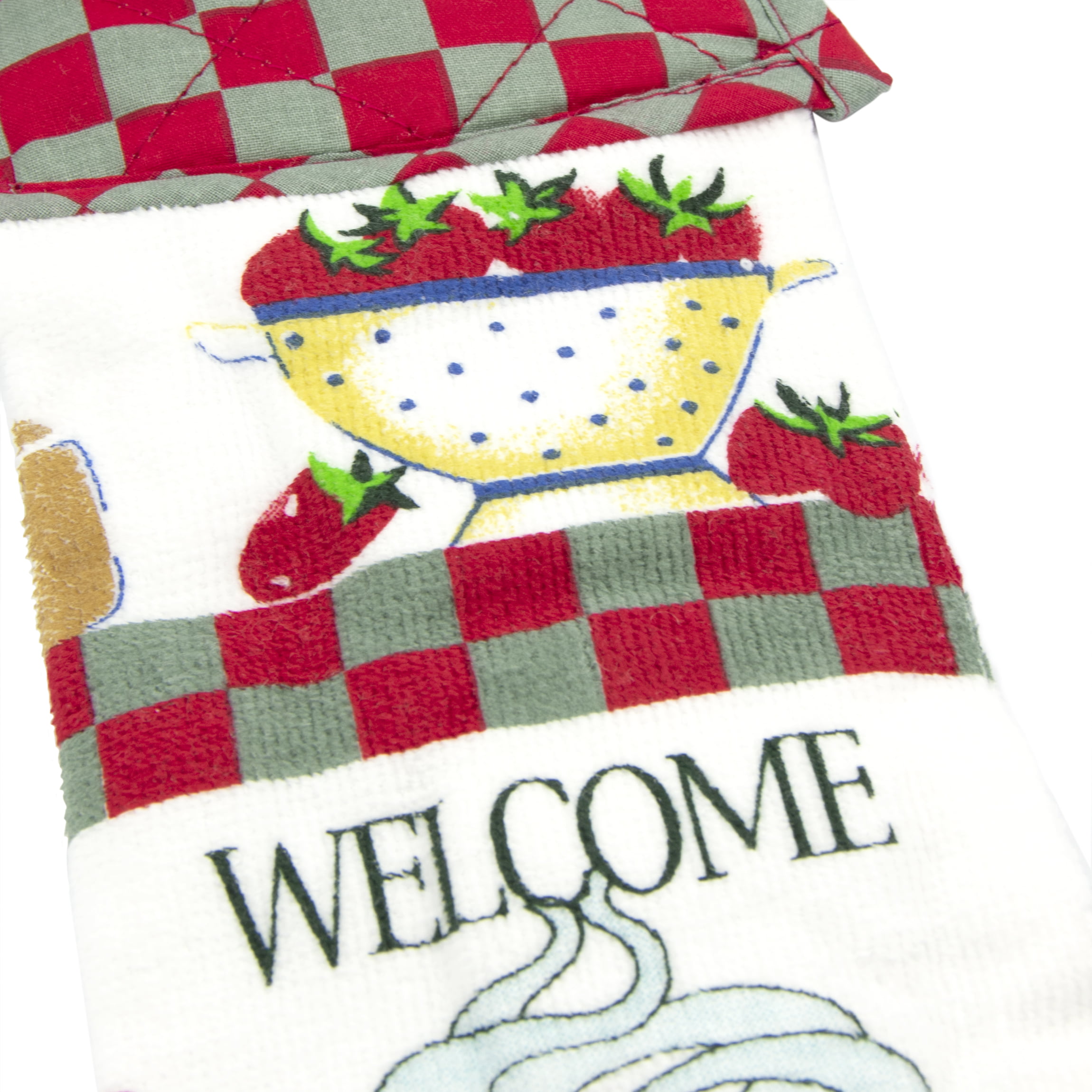 Welcome To Our Camp Tan Kitchen Towel