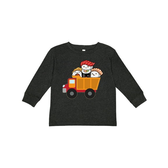 Inktastic Sushi Lover Food Truck Boys or Girls Long Sleeve Toddler T-Shirt