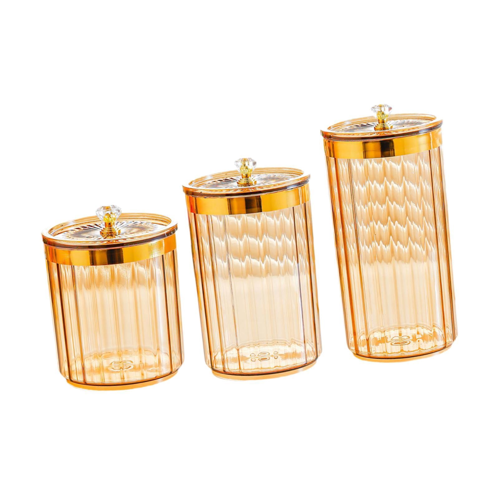 3 Pcs Pantry Organizer Storage Jar Airtight Design Durable PP Material for Kitchen Baking Café Flour Nut