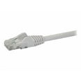 thumbnail image 3 of StarTech 14ft CAT6 Ethernet Cable - White CAT 6 Gigabit Ethernet Wire -250Mhz 100W PoE RJ45 UTP Network Patch Cord Snagless with Strain Relief (N6PATCH14WH), 3 of 4