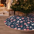 thumbnail image 6 of KLL Cherry Blossoms Christmas Tree Skirt 48" ,Party Decorations Farmhouse for Christmas Decorations Holiday Party, 6 of 6