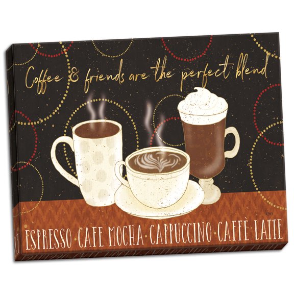Gango Home Decor Contemporary Fresh Coffee I by Veronique Charron (Ready to Hang); One 24x16in Hand-Stretched Canvas