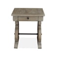 thumbnail image 2 of Magnussen Tinley Park Rectangular Wood and Metal End Table in Dovetail Gray, 2 of 2