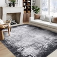 thumbnail image 1 of Modern Abstract Area Rug Foldable Non Slip Tumble Throw Rug Soft Low Pile Stain Resistant Farmhouse Distressed Accent Carpet for Living Room Home Playroom Nursery Office, 1 of 8