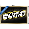 thumbnail image 3 of Star Wars - May the 4th - Logo Wall Poster, 22.375" x 34" Framed, 3 of 5
